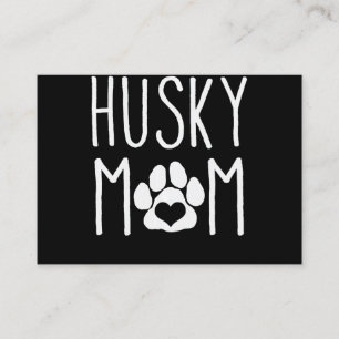 Husky mama cadeau voor Hondenliefhebber Lovely Visitekaartje