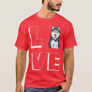 Husky Mama Ik hou van mijn Siberische Husky Love T-shirt