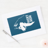 Husky mama rechthoekige sticker (Envelop)