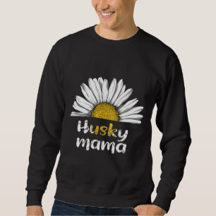 Husky Mama Witte Bloem Trui