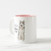 Husky Maman Mug (Devant gauche)