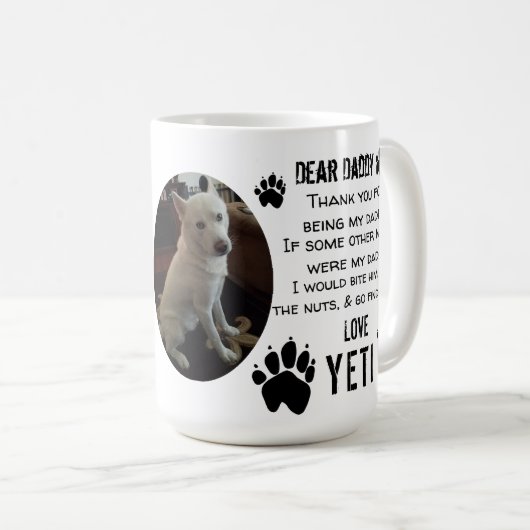 HUSKY MOK DADDY! DEAR DAD pET COFFEE (Voorkant rechts)