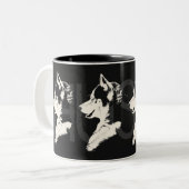 Husky Mug Coffee Cool Sibérien Husky Cup (Devant gauche)