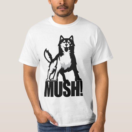 Husky Mush! T-shirt (Voorkant)