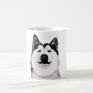 Husky Mustaches Mug