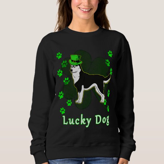 Husky My Lucky Leprechaun Trui (Voorkant)