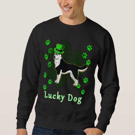 Husky My Lucky Leprechaun Trui (Voorkant)