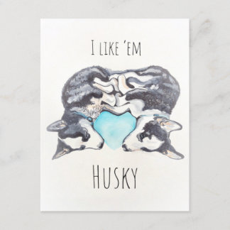 Husky Note cards Kaart