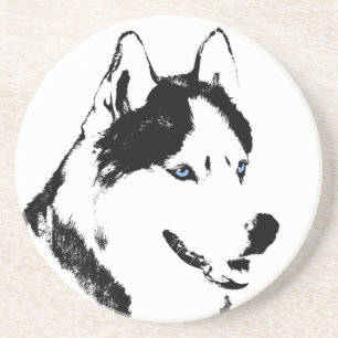 Husky Onderzetter Husky Malamute Sled Dog Onderzet