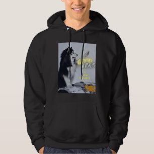 Husky op de drums hoodie
