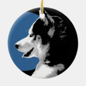 Husky Ornament Malamute Keepomwille Dog Gifts (Achterkant)