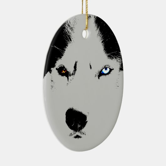 Husky Ornament Personalized Sled Dog Decoration (Rechts)