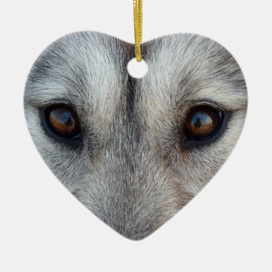 Husky Ornament Wolf Pup Keepomwille Dog Gifts (Voorkant)