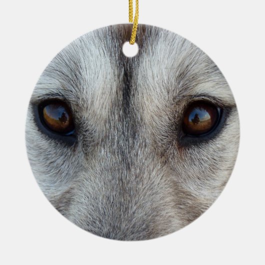 Husky Ornament Wolf Pup Keepomwille Dog Gifts (Voorkant)