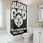 Husky Pap Als een gewone Pap Alleen Cooler Douchegordijn (In situ)