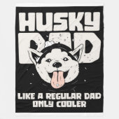 Husky Pap Als een gewone Pap Alleen Cooler Fleece Deken (Voorkant)