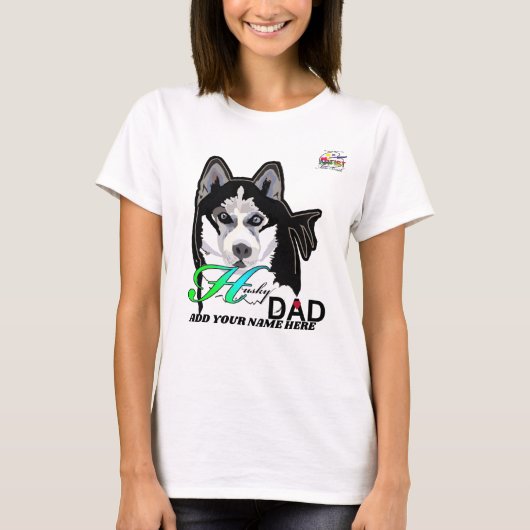Husky Pap T-shirt (Voorkant)