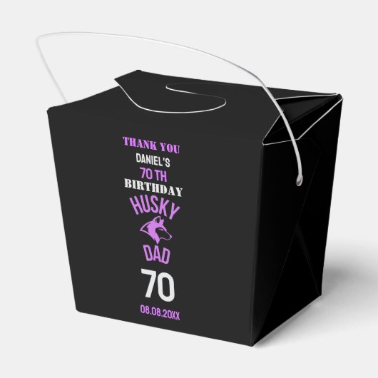 Husky Papa, Chien Papa Ballotins d'anniversaire (Arrière)