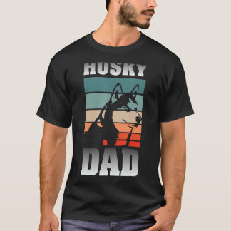 Husky Papa Huisdier Eigenaar Mannen Hond Dierenvri T-shirt