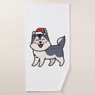 Husky Père Noël Amoureux des chiens Malamute