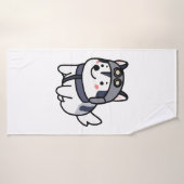 Husky Pilot Amoureux des chiens Malamute (Serviette de bain)