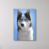 Husky Print Stretched Husky Malamute Dog Canvas (Voorkant)