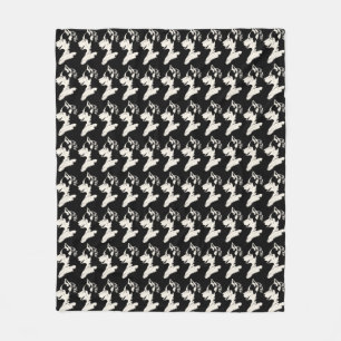 Husky Pup Blanket Siberian Husky Sled Dog Blankets Fleece Deken