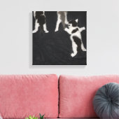Husky Puppy Canvas Afdruk (Insitu (Woonkamer))