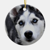 Husky Puppy Ornament (Voorkant)