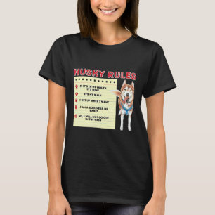 Husky reguleert de eigenaar Siberian Husky T-shirt