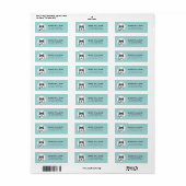 Husky Return Address Labels (Full Sheet)
