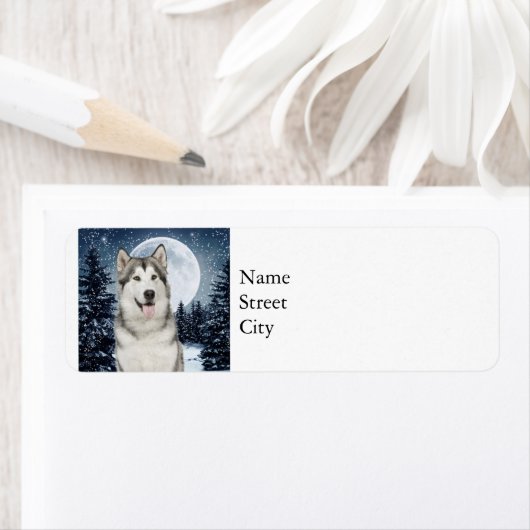 Husky Return Address Labels (Insitu)