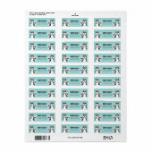 Husky Return Address Labels (Full Sheet)