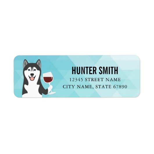Husky Return Address Labels (Voorkant)