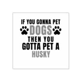 Husky Rubberstempel (Afrduk)