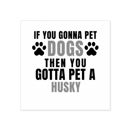 Husky Rubberstempel (Afrduk)