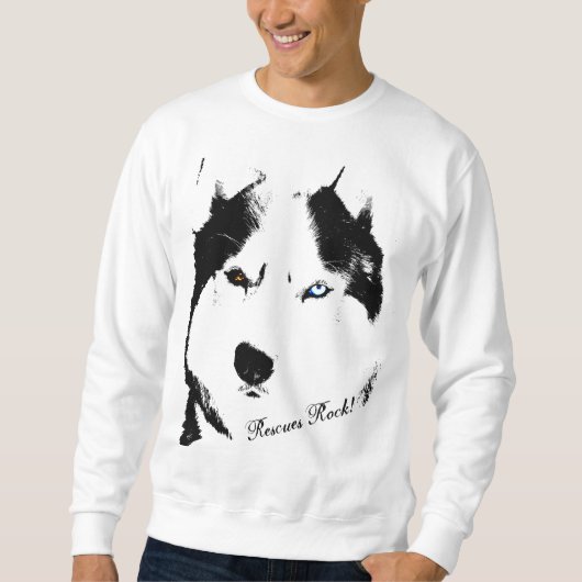 Husky Shirt Husky Wolf Sweatshirt Sled Chien Chemi (Devant)