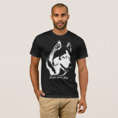 Husky Shirten adopteren geen reddingsboei T-shirt (Voorkant volledig)