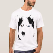 Husky Shirten Husky Sled Dog Shirt (Voorkant)