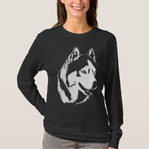 Husky Shirten Wolf Art Lady's Shirten Dog Shirts