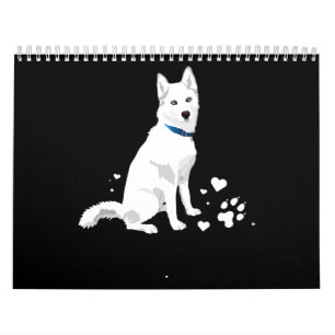 Husky Siberian Husky Sweet White Snow Dog Kalender