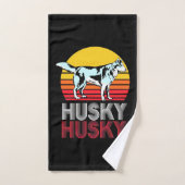 Husky Siberian Retro Vintage (Serviette à main)