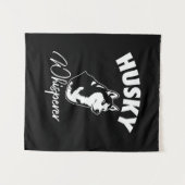 Husky Siberische Whisperer Wandkleed (Voorkant (horizontaal))