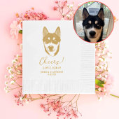 Husky Sibir Hond Gepersonaliseerd Cheers Servetten
