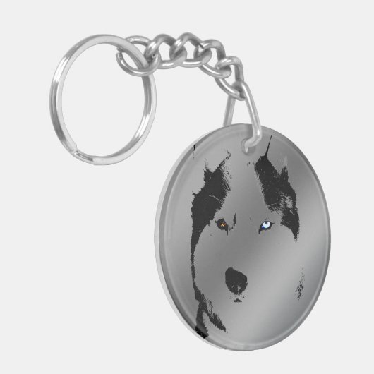 Husky Sleutelhanger Husky Malamute Sleutelhanger p (Voorkant Links)