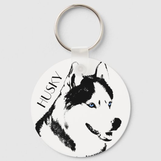 Husky Sleutelhanger Husky Malamute Sleutelhanger p (Voorkant)