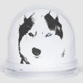 Husky Snow Globe Husky Malamute Custom Snow Globe (Avant)