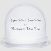 Husky Snow Globe Husky Malamute Custom Snow Globe (Arrière)