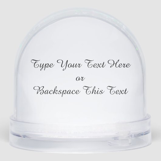 Husky Snow Globe Husky Malamute Custom Snow Globe (Arrière)