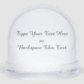 Husky Snowglobe Siberian Husky Customize Snowglobe (Arrière)